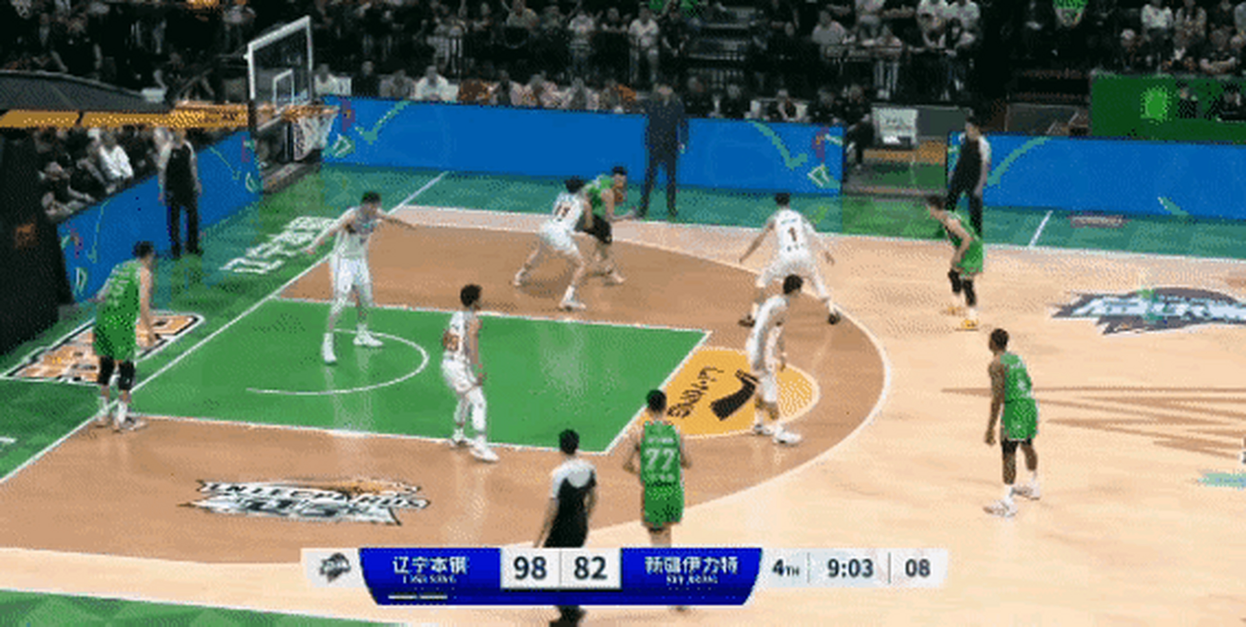 CBA比赛：新疆主场轻松战胜北控