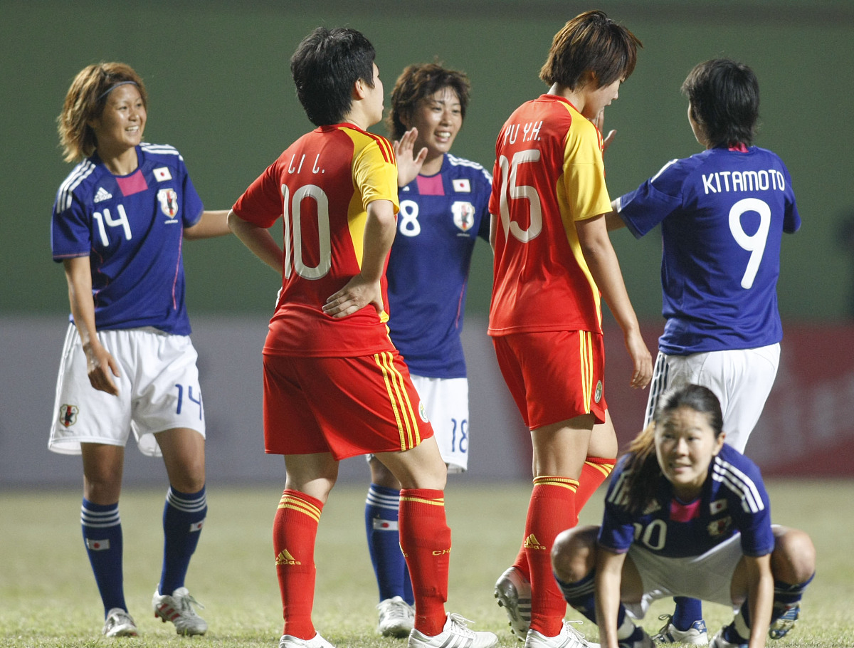 日本队在国际女足比赛中表现出色